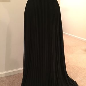 Cachet chiffon knife pleat skirt (10)